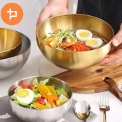 تصویر کاسه استیل طلایی یونیک پلاس/ Unique plus 