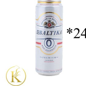 تصویر بالتیکا روسی نوشیدنی بدون الکل باکس ۲۴ عددی baltika 