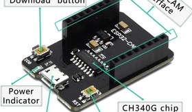 تصویر شیلد پروگرامر ESP32-CAM (برد کمکی USB) 