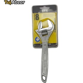 تصویر آچار فرانسه سفیر مدل SCW-200-8 سایز 8 اینچ Safir SCW-200-8 Adjustable Wrench 8 Inch