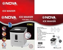 تصویر یخساز نیمه صنعتی 15کیلویی نوا مدل NIM_8002_15_S ICE MAKER NIM_8002_15_S