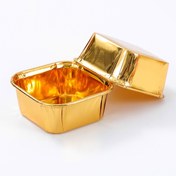 تصویر کپسول کاپ کیک آلومینیومی چهارگوش 