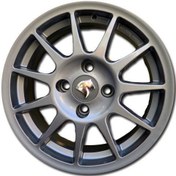 تصویر رینگ اسپرت ۱۱ پر دودی سایز ۱۵ مناسب پارس ۴۰۵ سمند ۲۰۶ 