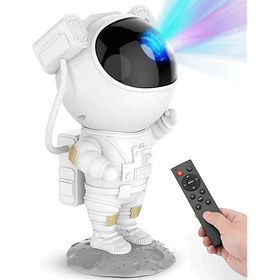 تصویر چراغ خواب پروژکتور کهکشانی مدل فضانورد Astronaut Starry Sky Projector Night Light Remote Control