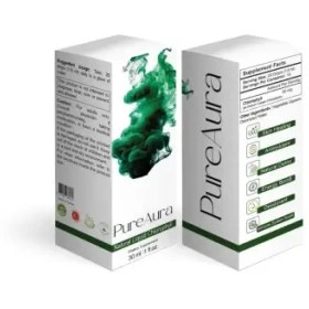 تصویر کلروفیل مایع خوراکی پیور اورا 30 میل Pure Aura Natural Liquid Chlorophyll 30ml