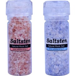 تصویر پک دو عددی - نمک آبی و نمک صورتی 150 گرمی pinksalt&bluesalt-150gr