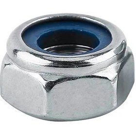 تصویر مهره کاسه نمدی 8 میلیمتر - 700 تایی Hex Nuts Nylon Locking M8