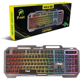 تصویر کیبورد مخصوص بازی پی نت مدل KB.G.100 P-Net KB.G.100 Gaming Keyboard