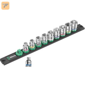 تصویر مجموعه 10 عددی بکس زایکلوپ ورا مدل 05005430001 سایز 3/8 اینچ Zyklop socket set