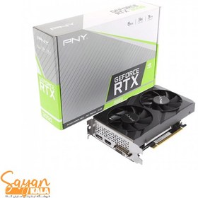 تصویر کارت گرافیک پی ان وای مدل GRAPHICS CARD PNY GEFORCE RTX 3050 6GB DDR6 