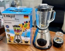 تصویر مخلوط کن دوکاره یونیک مدل MN2024 ظرفیت ۲ لیتر با تیغه طلایی 