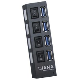تصویر هاب USB2.0/3.0 دیانا مدل 500 