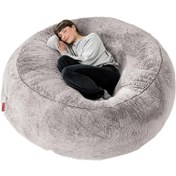 تصویر مبل شنی راحتی خزدار مدل 56677 