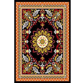 تصویر روفرشی کشدار طرح فرش کد3-1027 