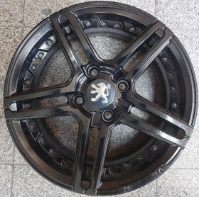 تصویر رینگ اسپرت سایز ۱۴ × ۶ (۱۰۸×۴) مدل ووسن مشکی Sport wheel size 14"×6(4×108) Vossen black