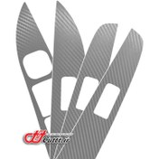 تصویر کاور قابهای شیشه بالابر مزدا 3 قدیم - کربن نقره ای - کد 10809 