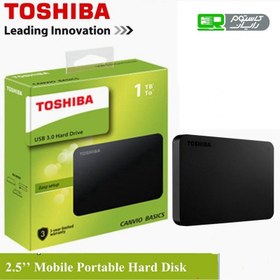 تصویر هارددیسک اکسترنال توشیبا مدل Stor.e Basics ظرفیت 1 ترابایت ا Toshiba Stor.e Basics External Hard Drive - 1TB Toshiba Stor.e Basics External Hard Drive - 1TB