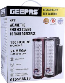 تصویر چراغ شارژی جیپاس مدل Geepas GE5566 - ارسال 10 الی ۱۵ روز کاری 