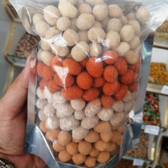 تصویر بادام زمینی روکش دار ( چیز بال) 400 گرمی 4 طعم 