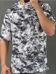 تصویر تیشرت ماکان طرح ابر و بادی سفید 