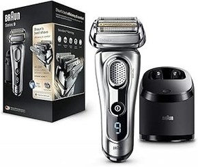 تصویر Braun Series 9 9290 CC تراش مرطوب و خشک با سیستم تمیز و شارژ (نقره) Braun Series 9 9290 cc Wet and Dry Shaver with Clean and Charge System (Silver)