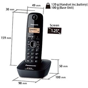 تصویر تلفن بی سیم پاناسونیک مدل KX-TG3411 ا Panasonic KX-TG3411 cordless phone Panasonic KX-TG3411 cordless phone