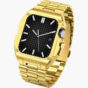 تصویر بند رولکسی اپل واچ گرین لاین Green Lion Significanto Steel Strap Case - نقره ای, 49mm 