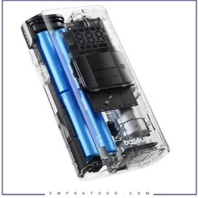 تصویر پمپ باد شارژی بیسوس مدل VA1 با چراغ قوه و پاوربانک 