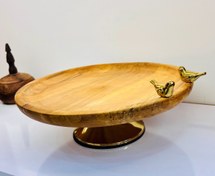 تصویر ظرف شیرینی چوبی 