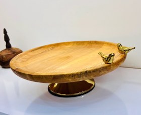 تصویر ظرف شیرینی چوبی 