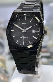 تصویر ساعت مچی تیسوت بند مشکی | Tissot wristwatch with black strap 