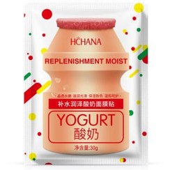 تصویر ماسک صورت ورقه ای ضد لک و روشن کننده ماست هچانا25میلی ا Hchana Replenishment Moist Yogurt Mask 25ml Hchana Replenishment Moist Yogurt Mask 25ml