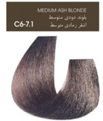 تصویر رنگ موی آلبورا ALBURA شماره C6-7.1 بلوند دودی متوسط 