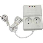 تصویر محافظ برق دو خانه تک مدل نور مخصوص یخچال ساید و صوتی تصویری 