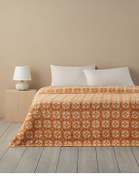تصویر پتوی دو نفره پتو دوتایی فلورت 200X220 سانتی متر زرد English Home 