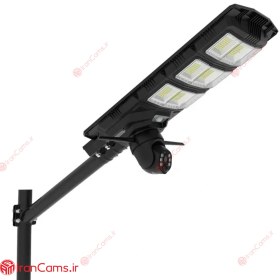 تصویر دوربین مینی اسپید دام سیمکارتی و چراغ خیابانی خورشیدی sim card cctv solar light