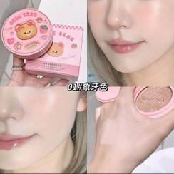 تصویر کوشن خرسی اصل gegeber مدل کره ای - رنگ 1 روشن gege bear cushion teddy original