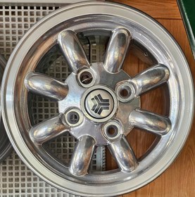 تصویر رینگ اسپرت سایز ۶×۱۳ (۱۱۴.۳×۴) نقره‌ای پرایدی Sport wheel size 13"×6 (4×114.3) Silver pride