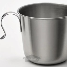 تصویر ماگ استیل ضد زنگ ایکیا 330 سی سی مدل IKEA GRILLTIDER IKEA GRILLTIDER Mug stainless steel 33 cl