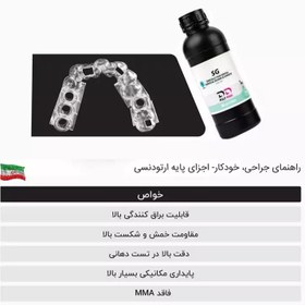 تصویر رزین پرینتر سه بعدی پلی پینک مدل سرجیکال گاید SURGICAL GUIDES, AUTOCLAVABLE ORTHODONTIC BASE COMPONENTS