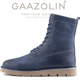 تصویر بوت پارتیزان گازولین آبی دریایی – GAAZOLIN Partisan Boots Navy Troops 