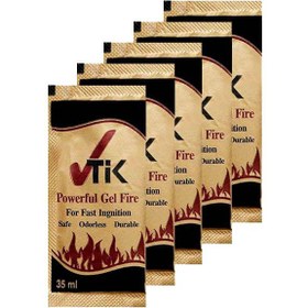 تصویر ژل آتش زا تیک کد05 بسته 5 عددی - بی رنگ 
