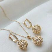 تصویر نیم ست گوی و نگین ژوپینگ 