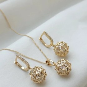 تصویر نیم ست گوی و نگین ژوپینگ 