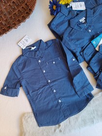 تصویر پیراهن پسرانه جین برند او وی اس سایزبندی 1 تا 4 سال - 2 تا 3 سال Jeans brand OVS boy's shirt, size 1 to 4 years