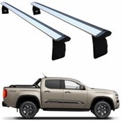 تصویر جعبه بار سقفی میله باربری قفسه تخت فولکس واگن آماروک 2020 2025 – خاکستری | ROLLBAR سازگار auto paw 