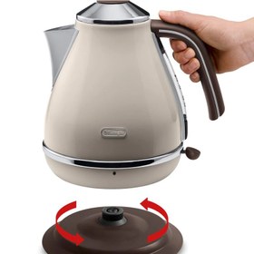 تصویر کتری برقی دلونگی مدل KBOV3001 De'Longhi Vintage Icona KBOV3001BG Kettle