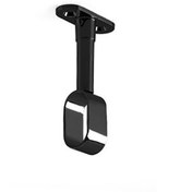 تصویر پایه سقفی لوله بیضی مشکی ملونی Melloni Adjustable Open Oval Tube Ceiling