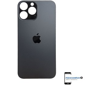 تصویر درب پشت آیفون 13پرو مکس اورجینال - مشکی back cover iphone 13pro max orginal