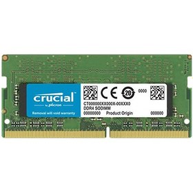 تصویر رم لپ تاپ DDR4 تک کاناله 3200 مگاهرتز CL22 کروشیال مدل CT32 ظرفیت 32 گیگابایت Crucial 32GB DDR4 3200MHZ Laptop Memory